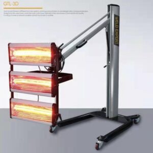 Radiator 3x1, 1kW med tidsbryter og effektregulering, på en teleskoparm